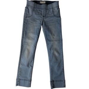 Free People Women’s W26 Blue Stretch Cropped Cuffed Skinny Jeans